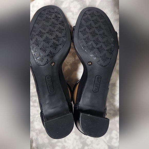 NATURE SIZE 8 Elegant Black Women's Sandals - Picture 3 of 7